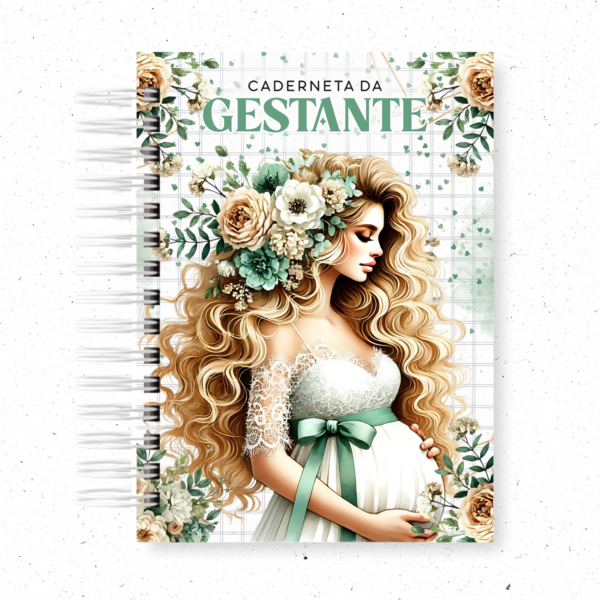 GESTANTE FLORAL VERDE