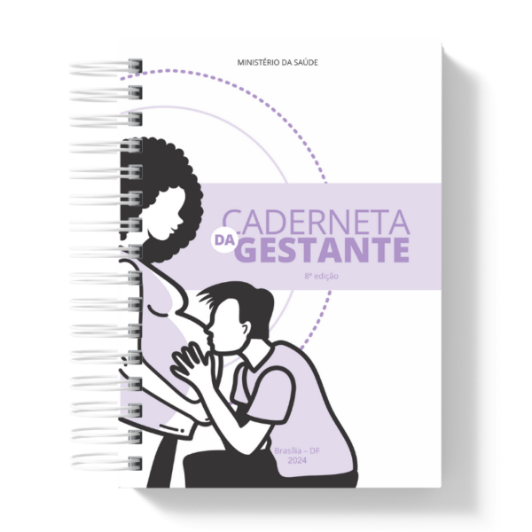 CADERNETA DA GESTANTE 8ª EDIÇÃO CLEAN LILÁS